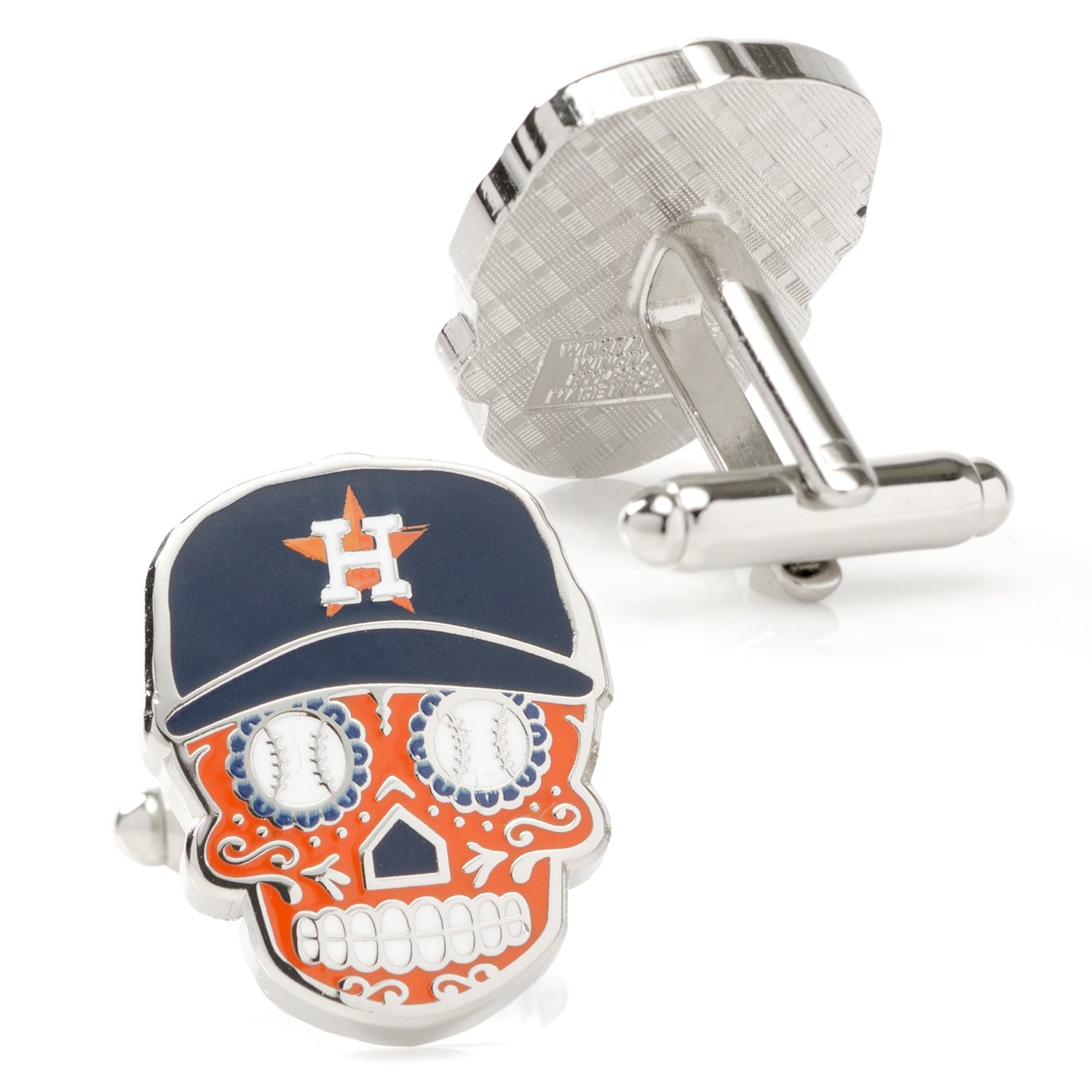 Mlb Houston Astros Sugar Skull Cufflinks