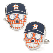 Mlb Houston Astros Sugar Skull Cufflinks