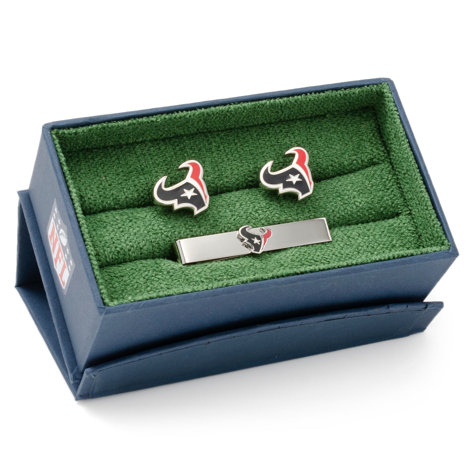 NFL Houston Texans Cufflinks & Tie Clip Gift Set