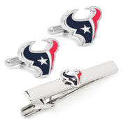 NFL Houston Texans Cufflinks & Tie Clip Gift Set