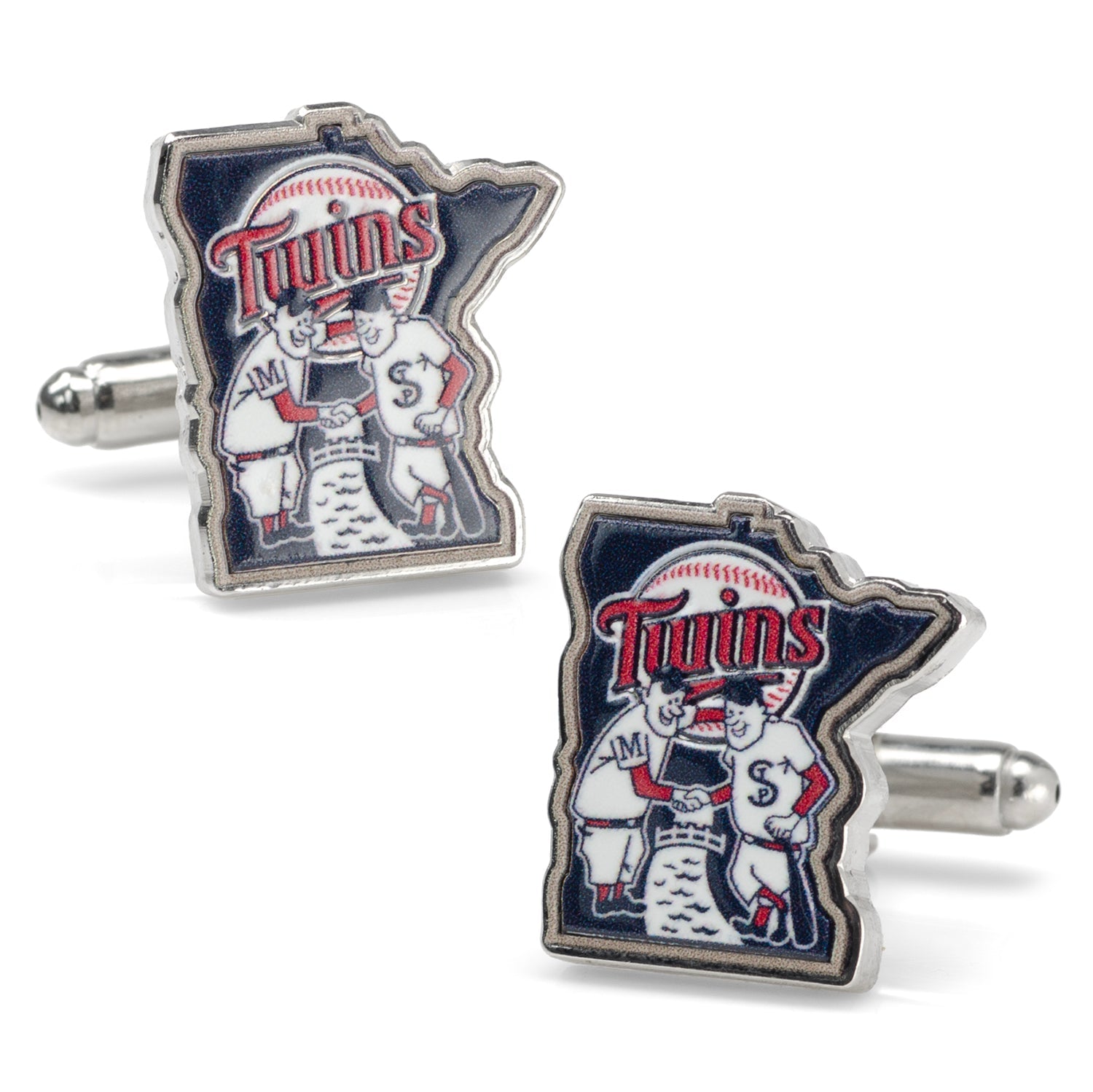 Mlb Minnesota Twins Minnie & Paul Cufflinks