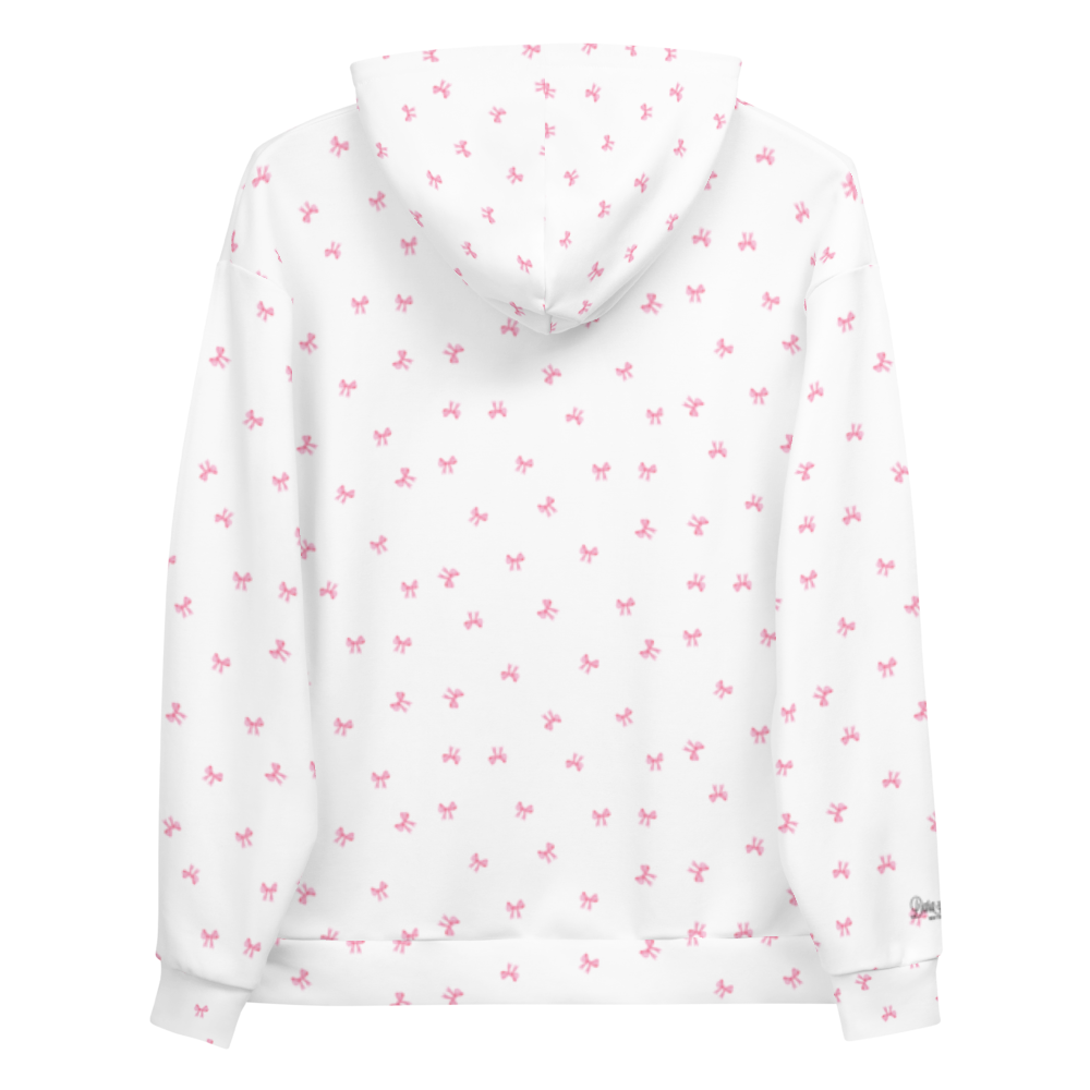 Petit Bow Hoodie • White | Includes Plus Size