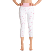 White Petit Bow Capri Leggings