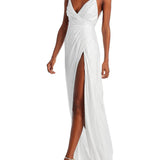 Retrofete Yesi Pleated Lame Gown Size S