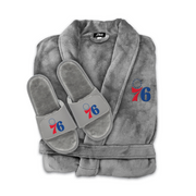 Philadelphia 76ers Boss Robe & Slides Bundle