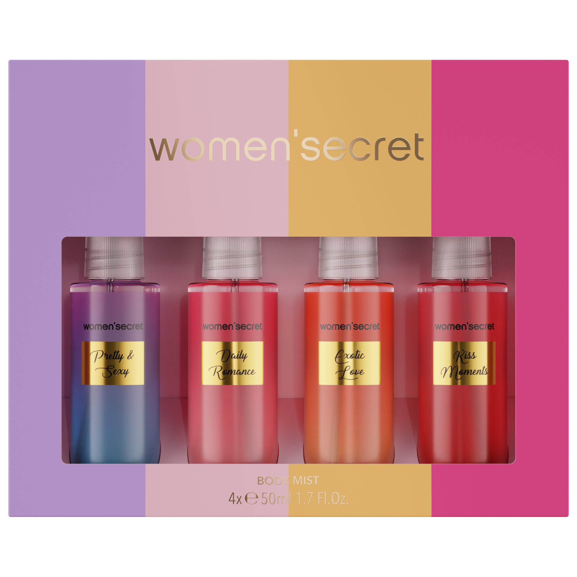 Women's Secret Color Body Mist Coffret 4 x 1.7 oz