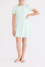 Pastel Green T-shirt Dress