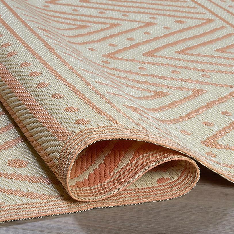 Patan - Coral Outdoor Rug For Patio