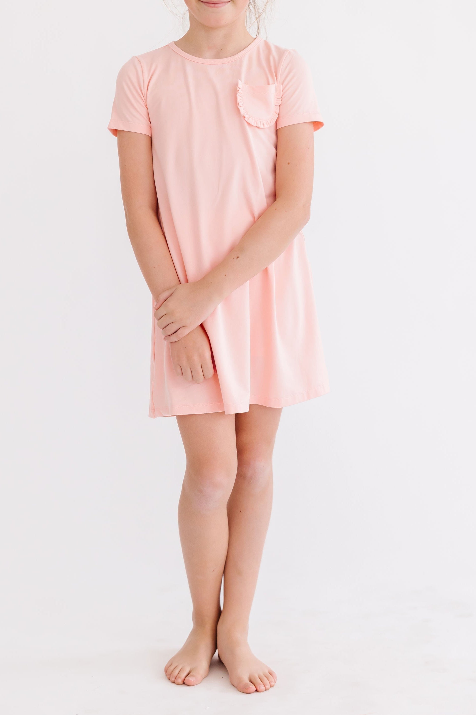 Peach T-shirt Dress