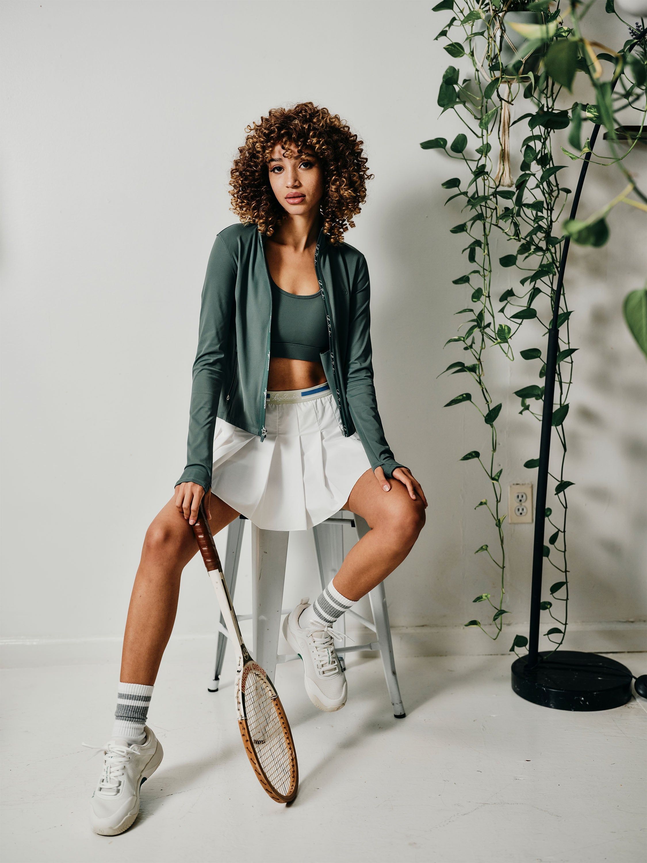 Delfina Skort- Brilliant White