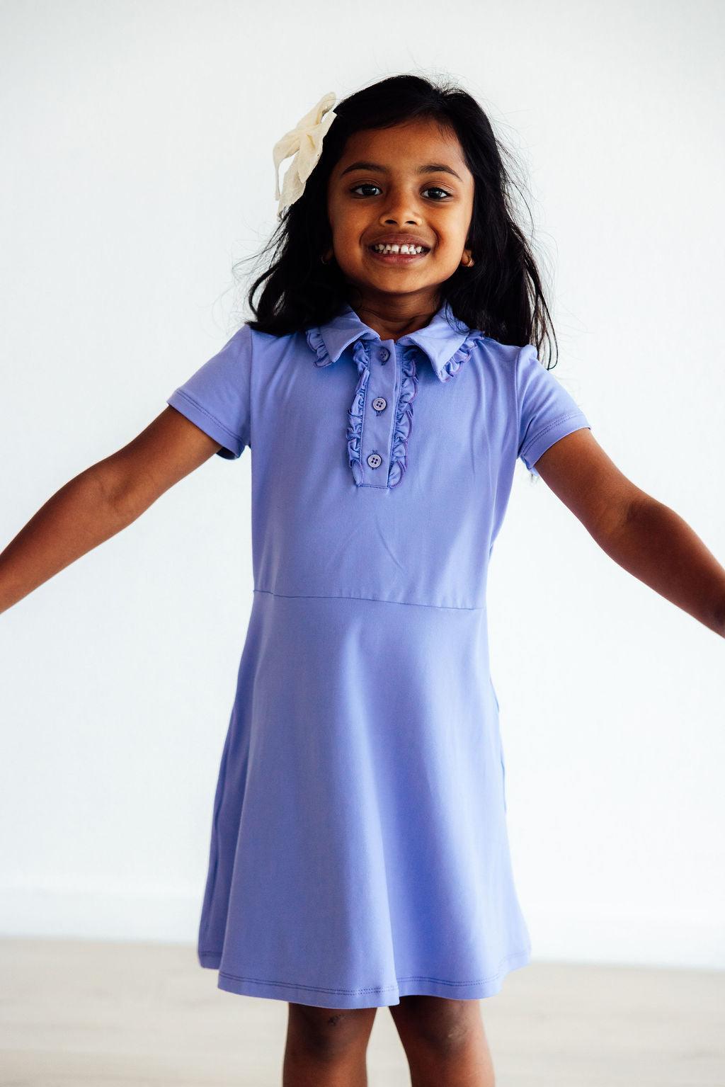Periwinkle S/s Polo Dress