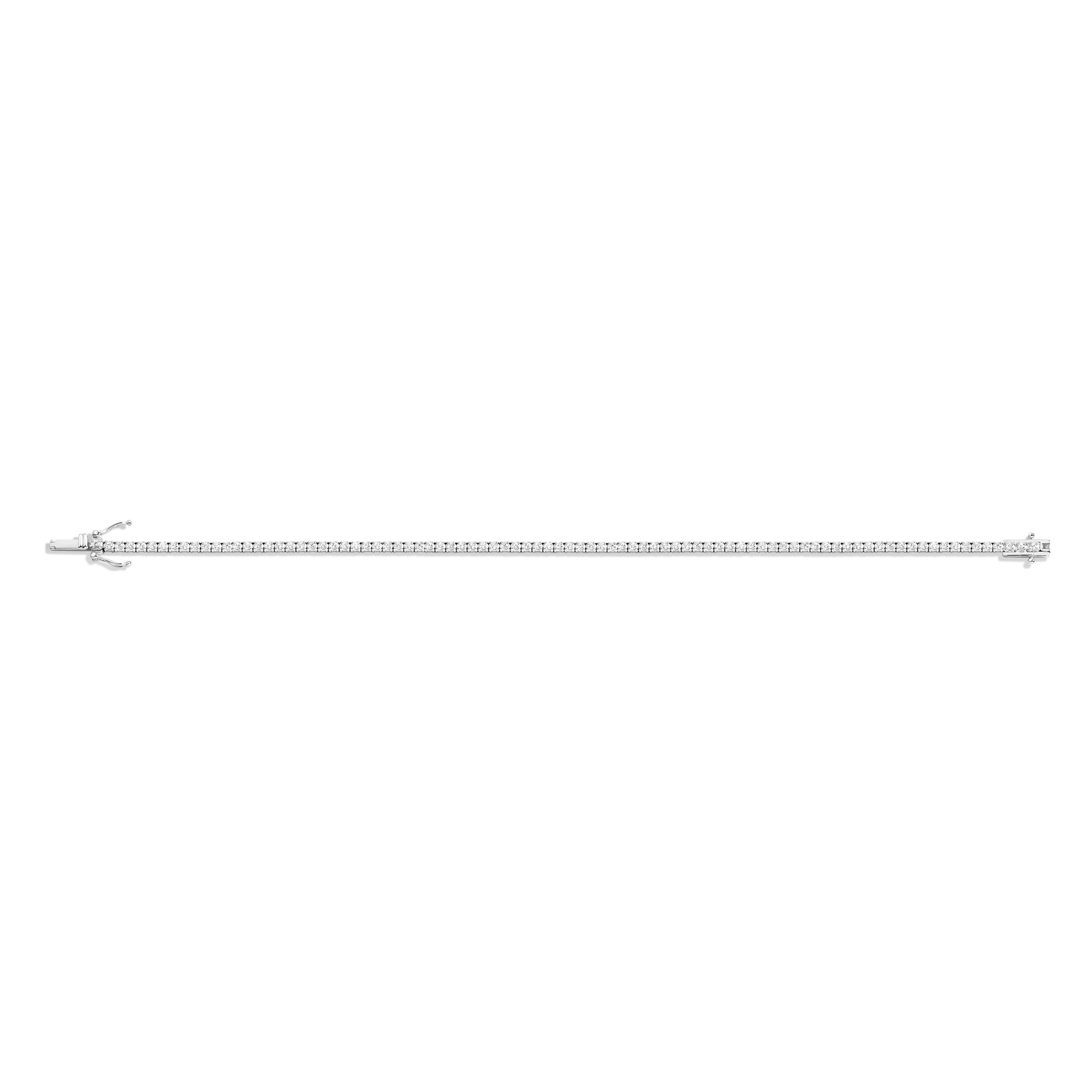 Petite Lab Grown White Sapphire Tennis Bracelet