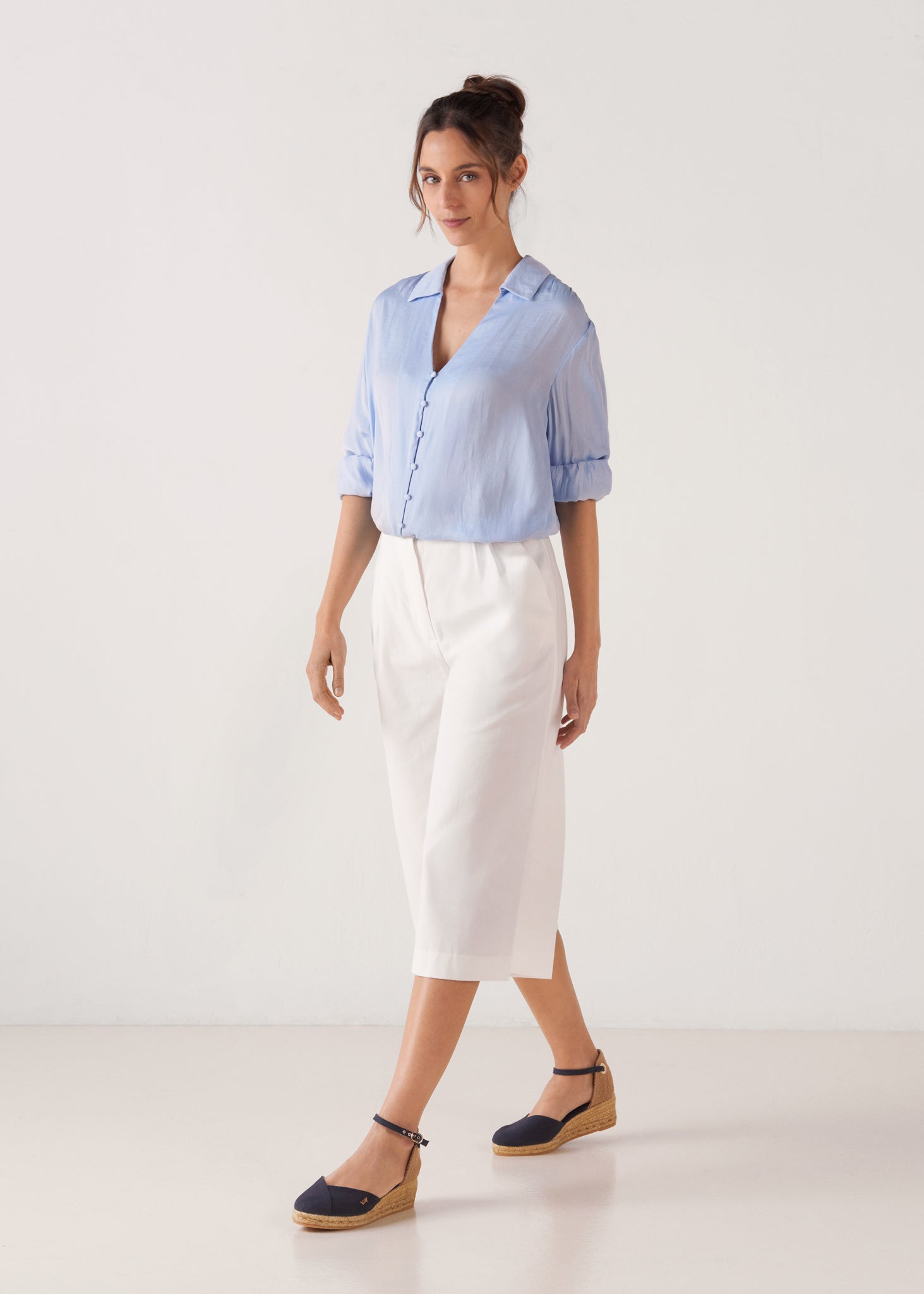 Pubol Canvas Espadrille Wedges