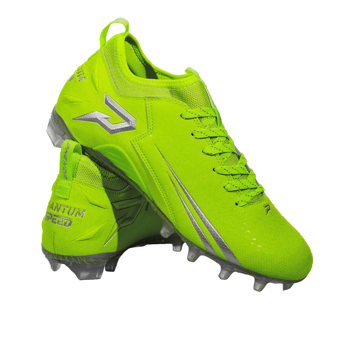 Quantum Speed Football/lacrosse/rugby Cleats In Slime