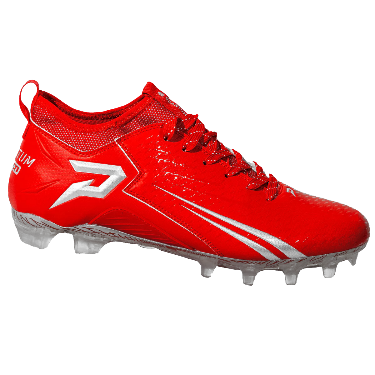 Quantum Speed Red Football/Rugby/Lacrosse Cleats