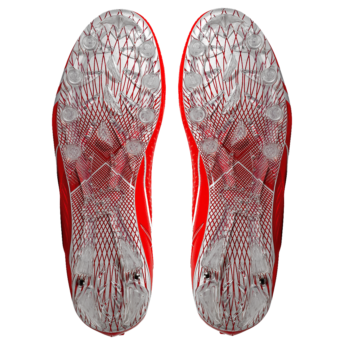Quantum Speed Red Football/Rugby/Lacrosse Cleats