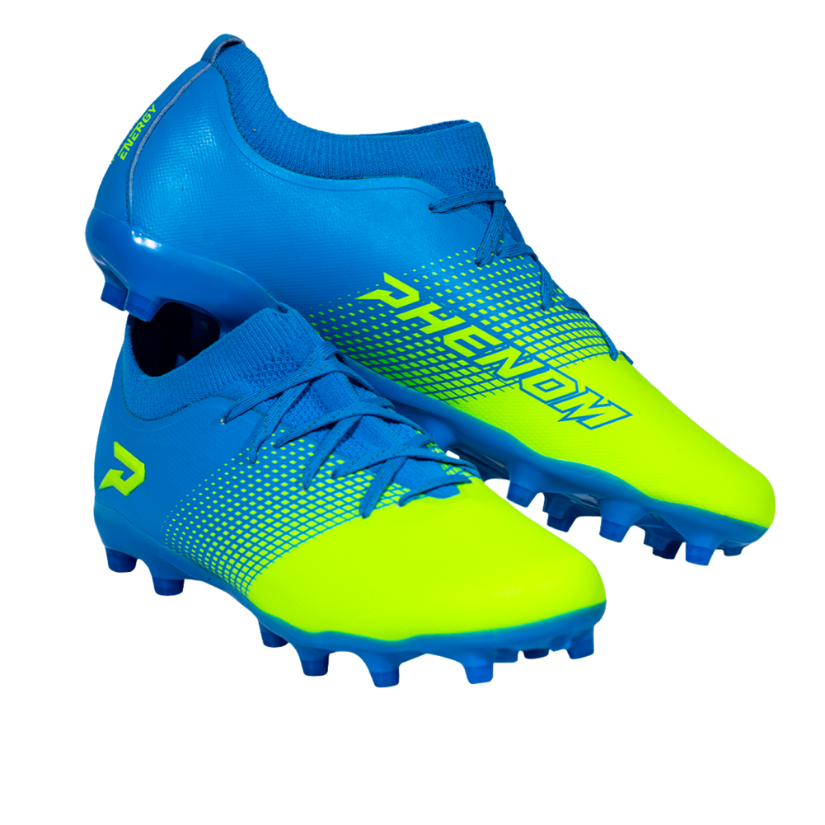 Quantum Energy All Purpose Columbia Blue & Slime Soccer Cleats