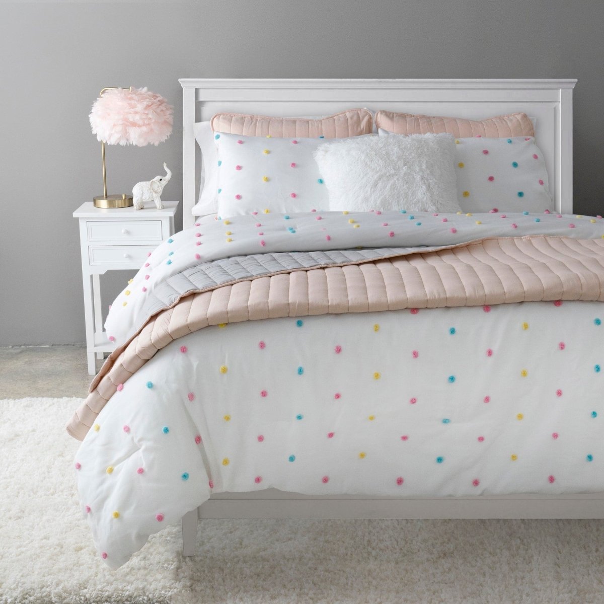 Soft Stripe All Season Quilt/coverlet Set