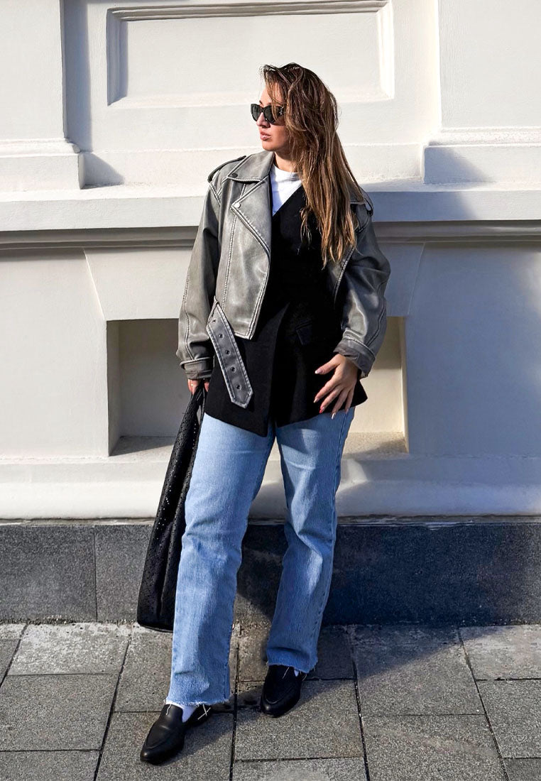 Anna Suede Leather Loafers