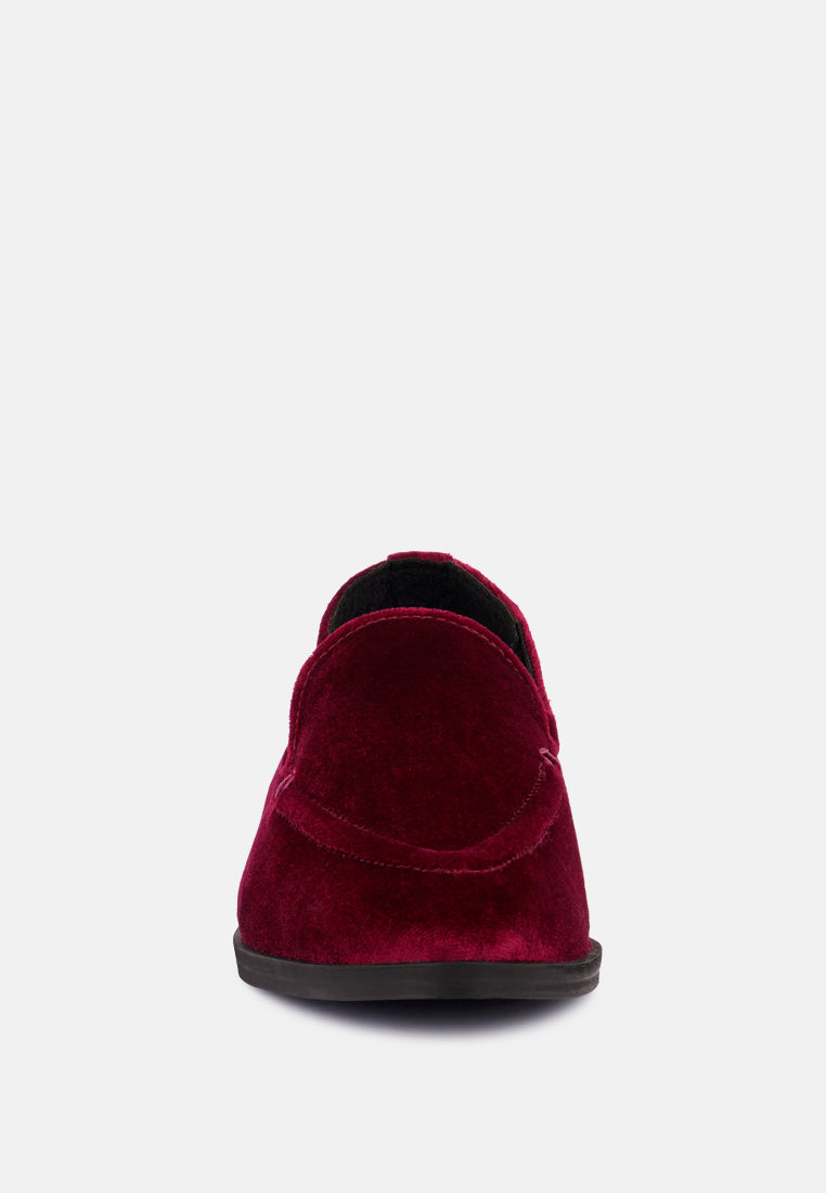 Luxe-lap Velvet Handcrafted Loafers