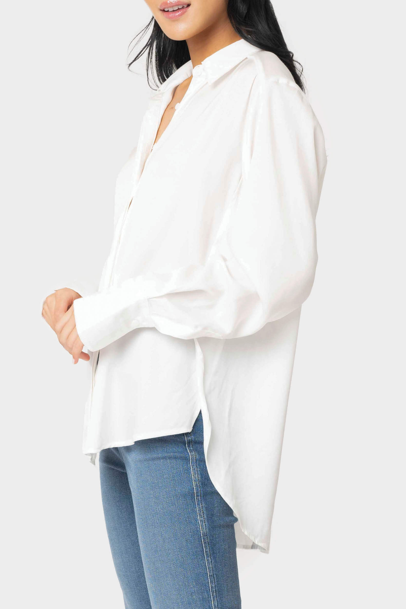Button Front Shirt Blouse