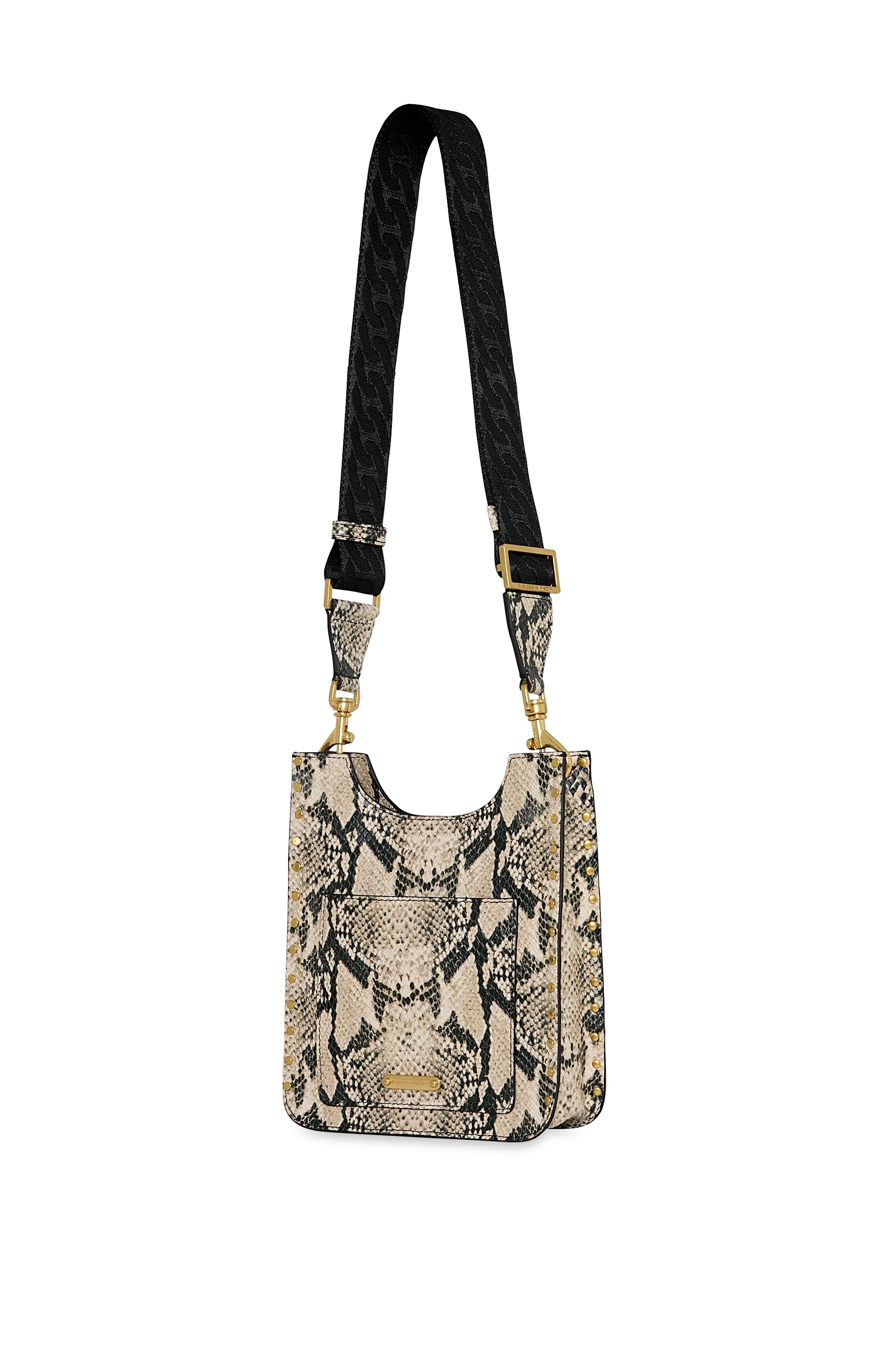 Rebecca Minkoff Darren Mini Feed Crossbody Bag - Striking Snakeskin-inspired Print