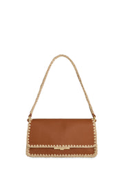 Rebecca Minkoff Berkley Flap Shoulder W/ Raffia Trim