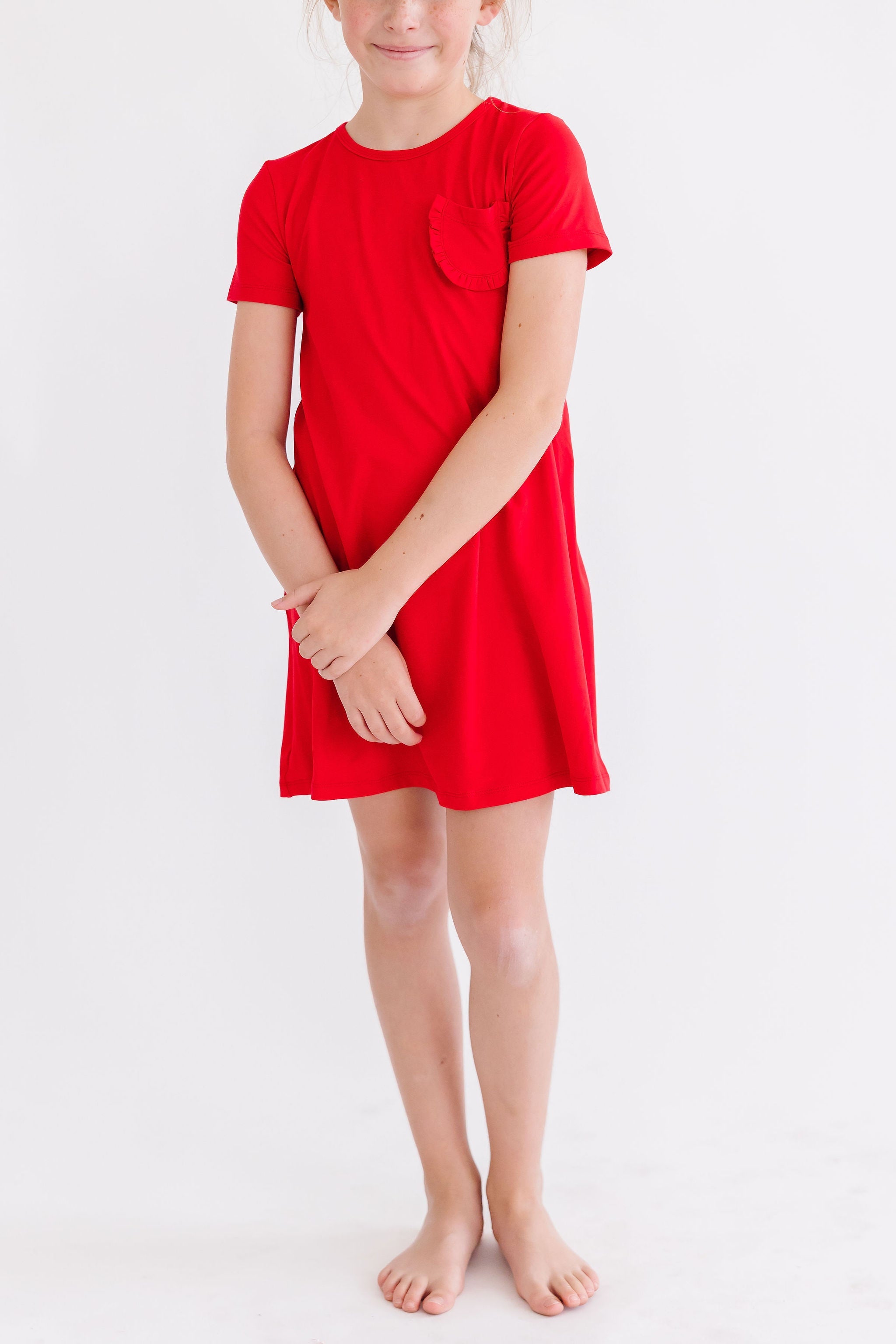 Red T-shirt Dress