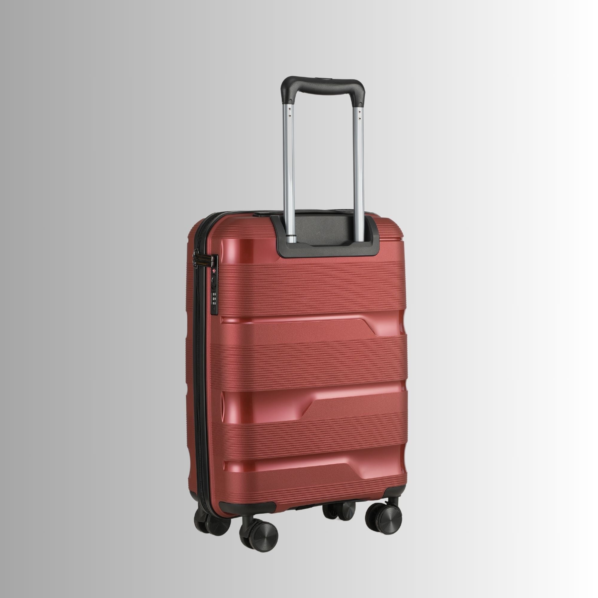 Red Hardcase Roller Luggage Set (28', 24' And 20')