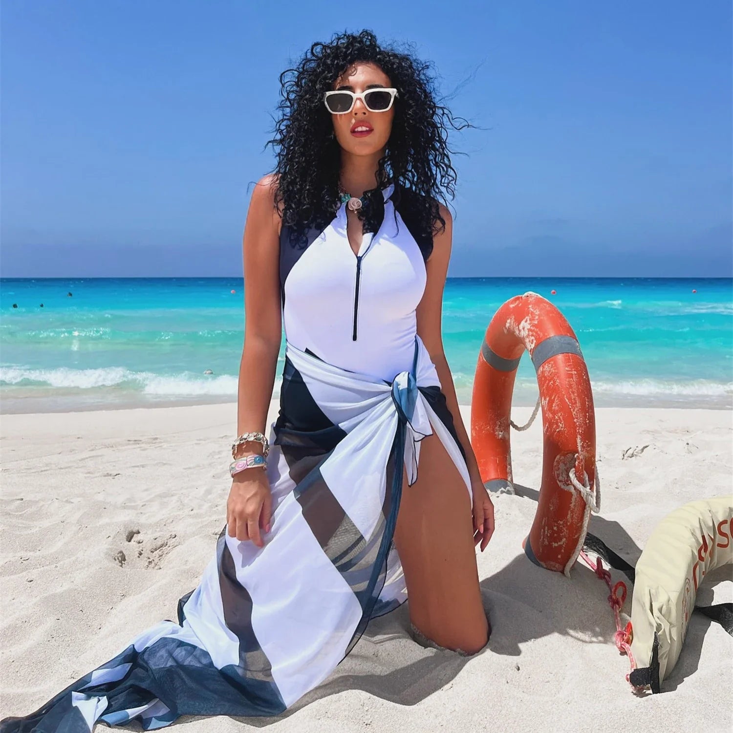 Ash Uv Protection One Piece Swimwear For Women