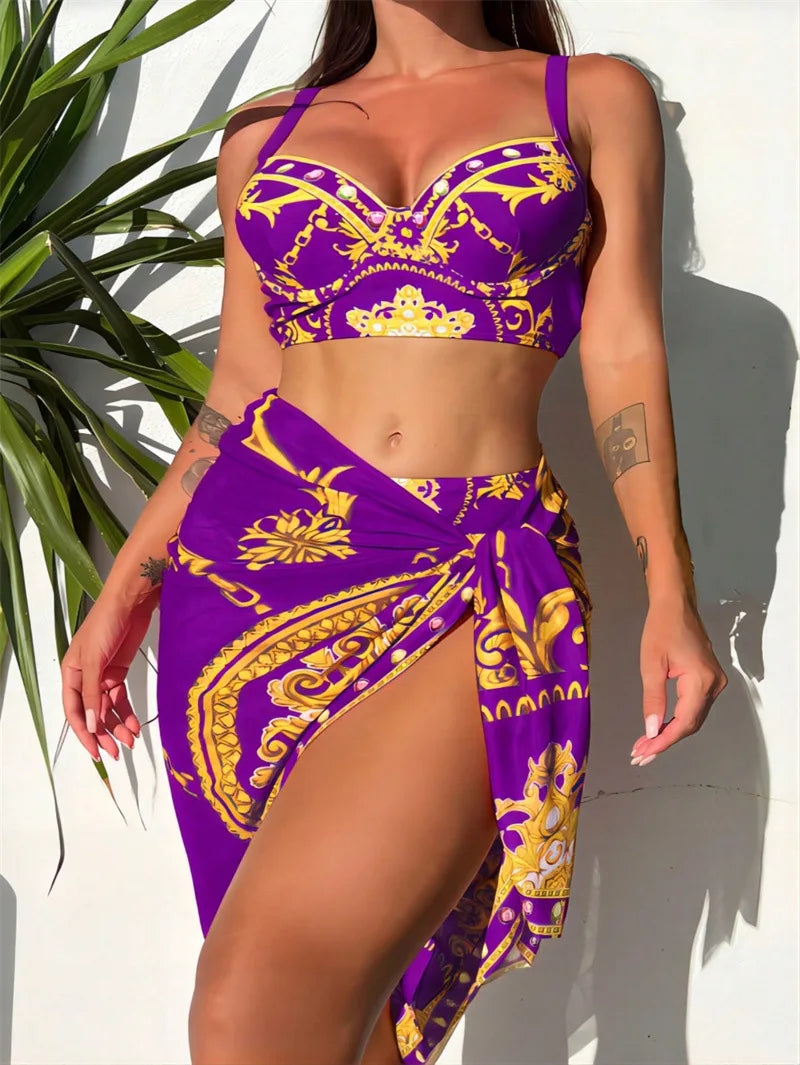 Lux Three Piece Swimsuit Summer