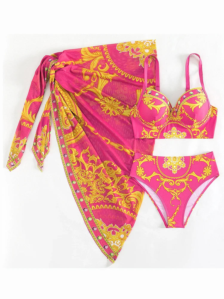 Lux Three Piece Swimsuit Summer
