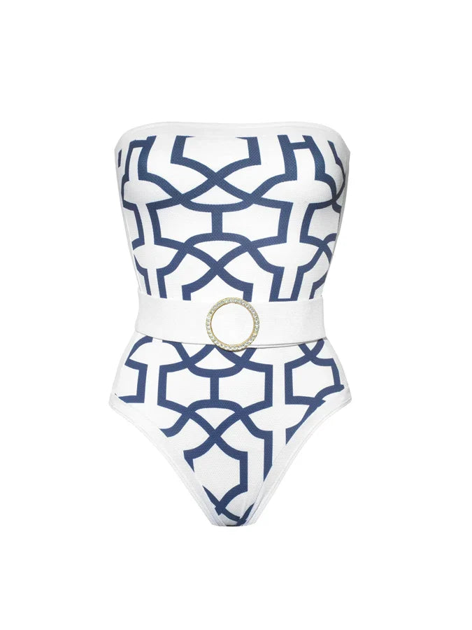 Geometric Shapes One Piece Swimsuit