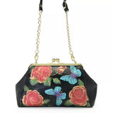 Anuschka Hand-Painted Leather Frame Shoulder Bag