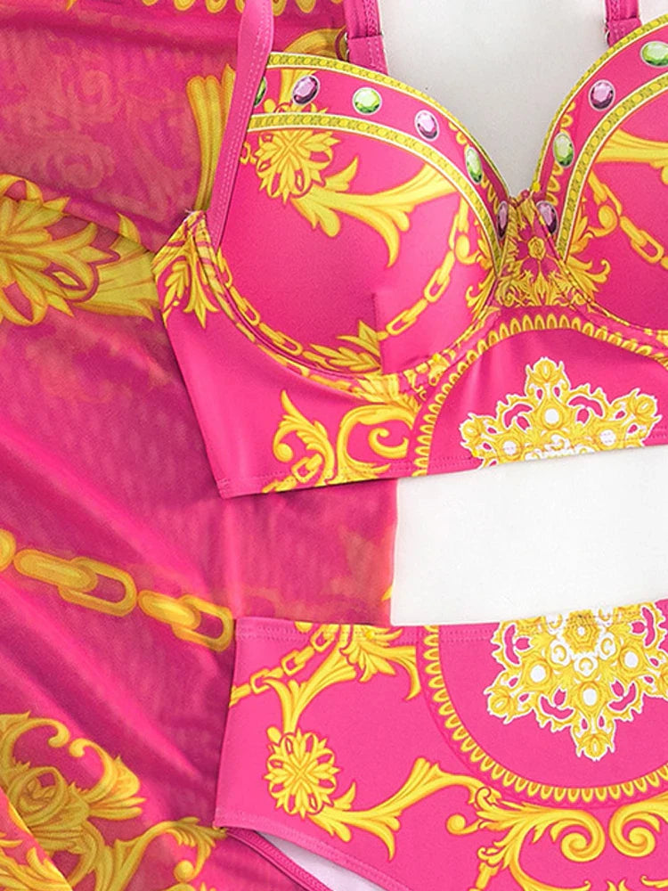 Lux Three Piece Swimsuit Summer