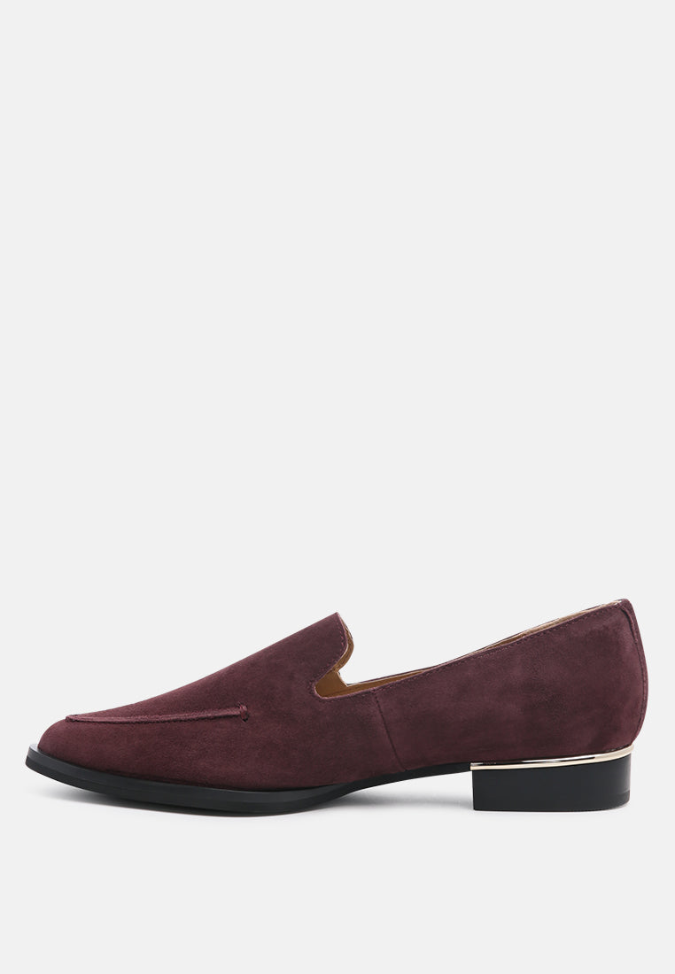 Sara Suede Slip-on Loafers