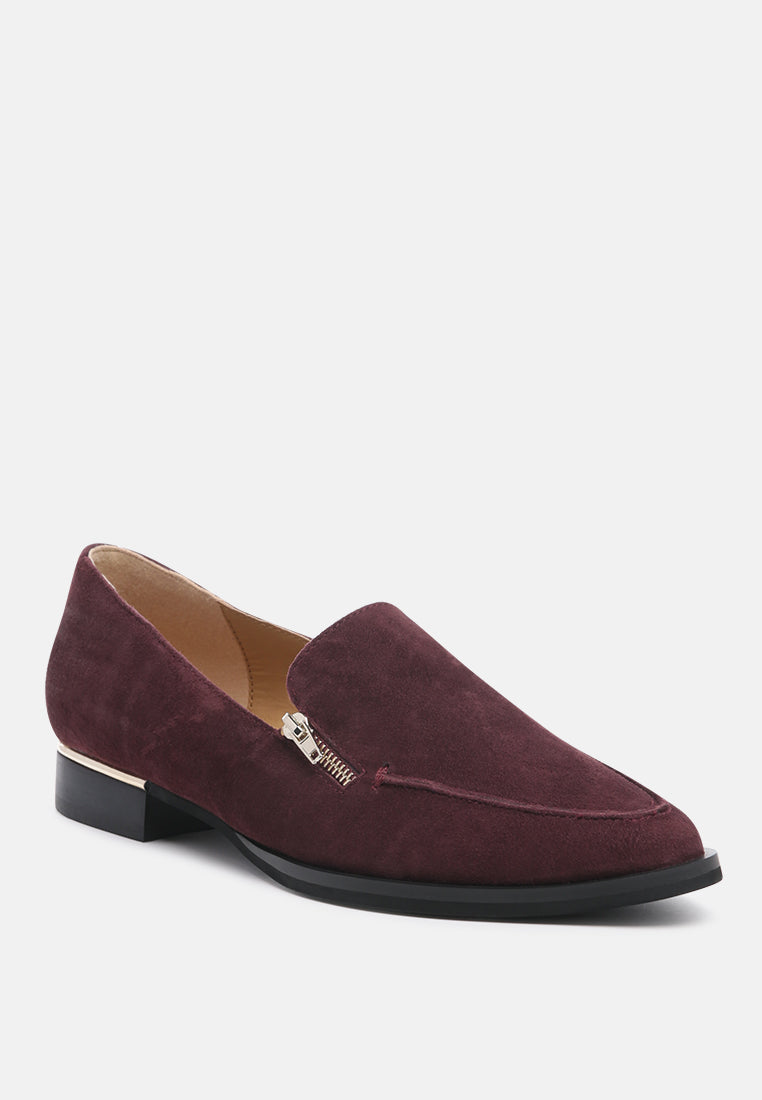 Sara Suede Slip-on Loafers