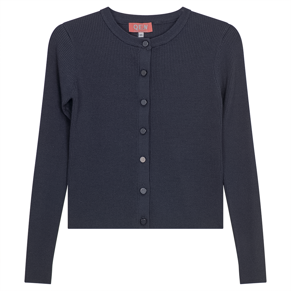 Cropped Knit Cardigan