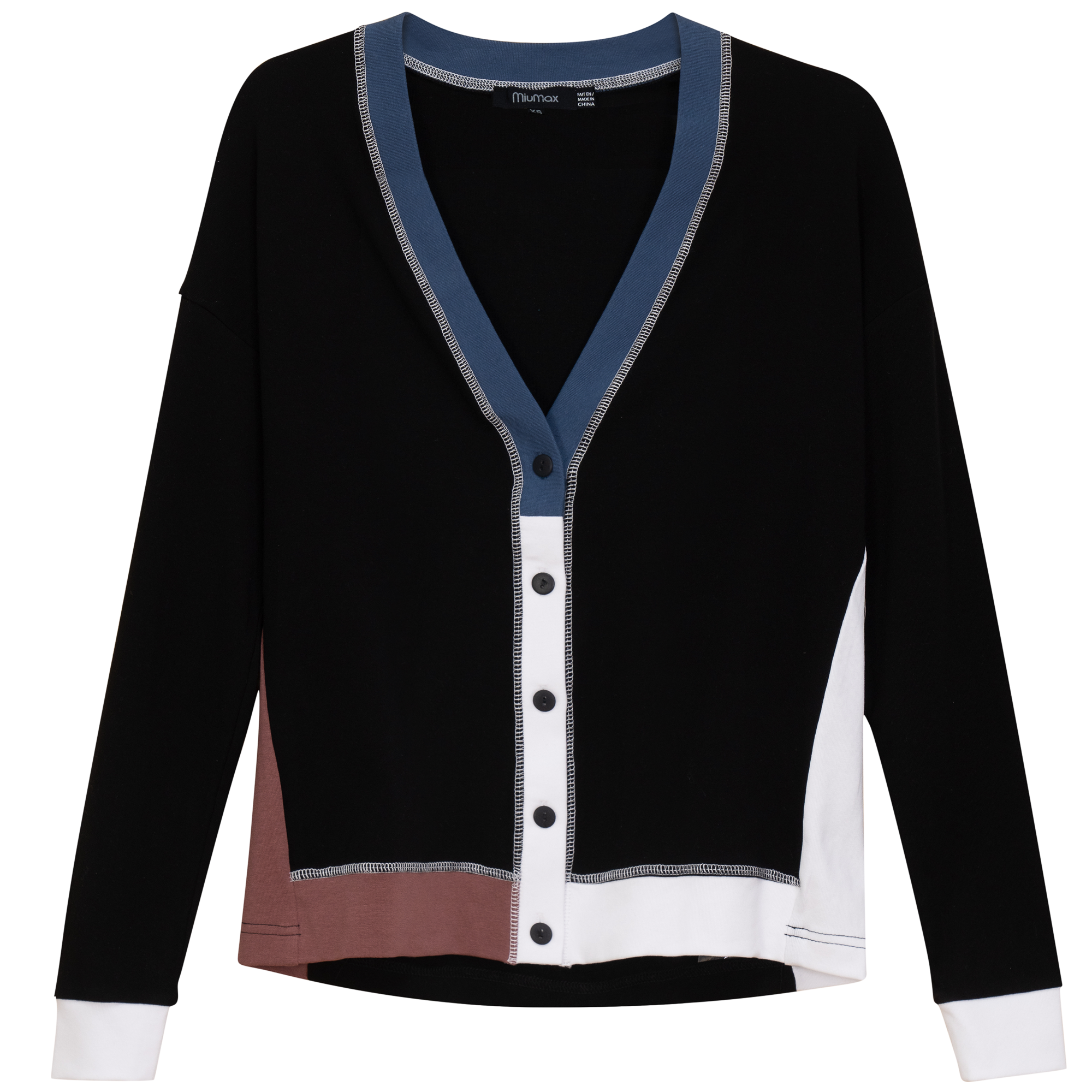 Color Blocked Cardigan