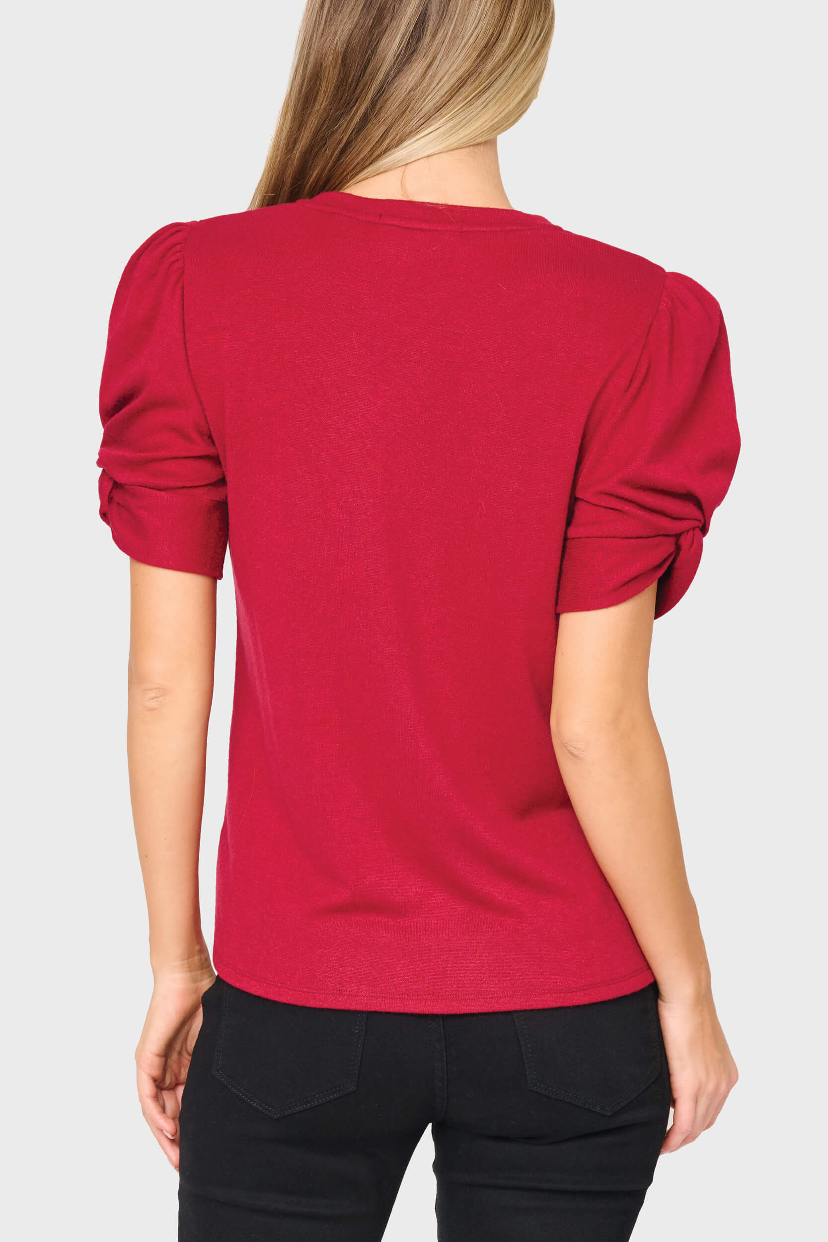Twist Sleeve Luxe Tee