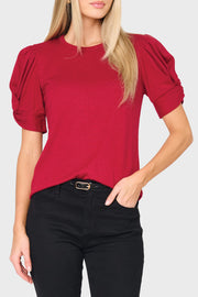 Twist Sleeve Luxe Tee
