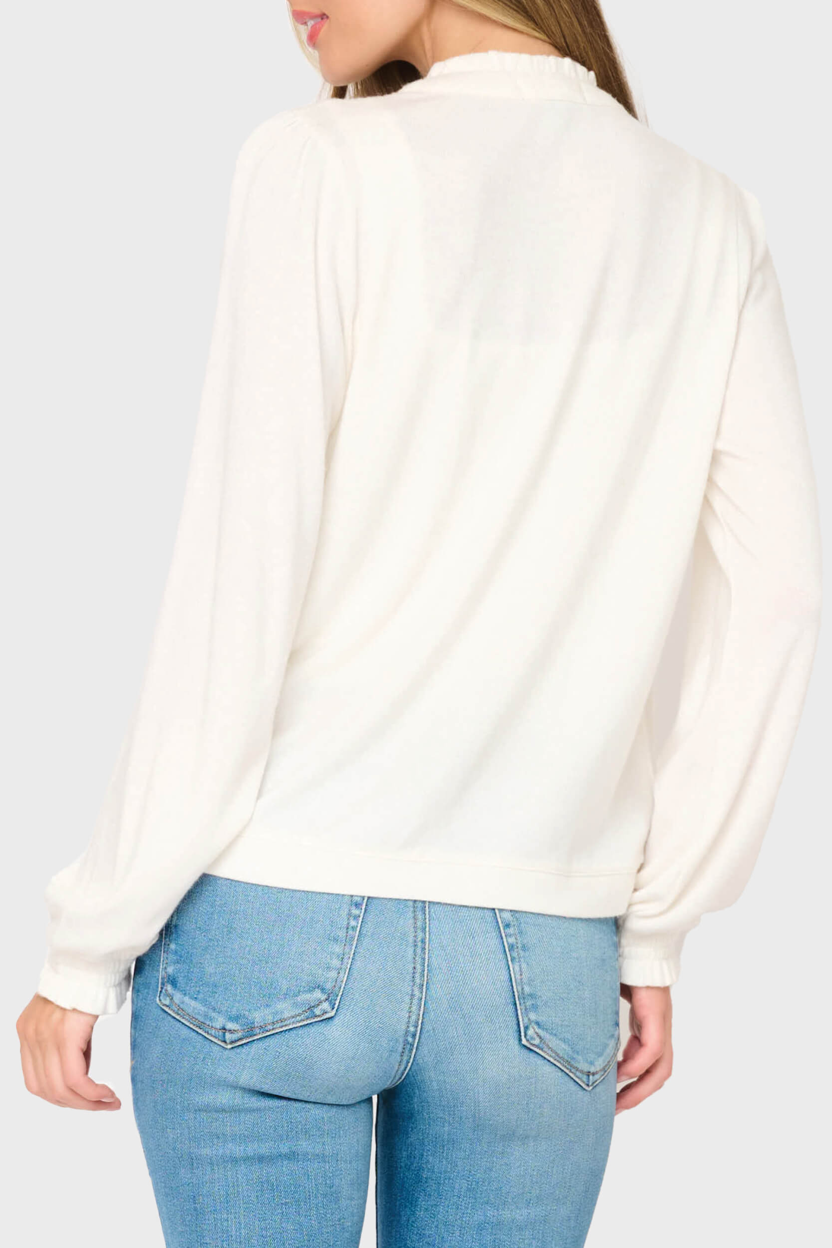 Feminine Mock Neck Luxe Cardigan