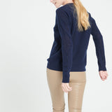 Pure Cashmere 2 ply V-Neck Sweater w/Stitch (Lilly 31)