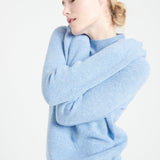 Pure Cashmere Rib Knit High Neck Sweater (Mia 1)