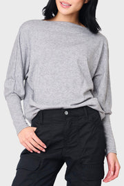 Slouchy Luxe Open Neck Sweater