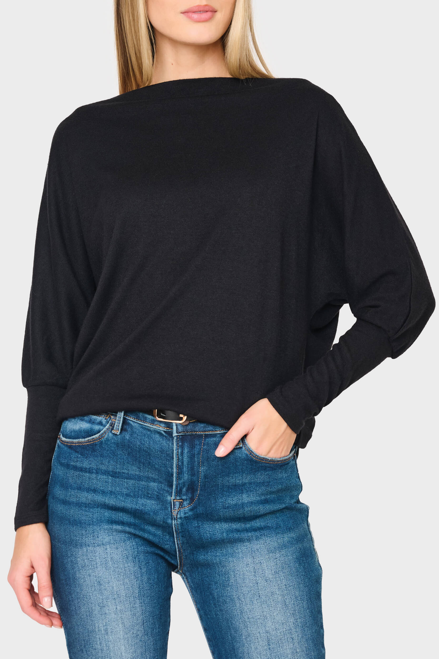 Slouchy Luxe Open Neck Sweater