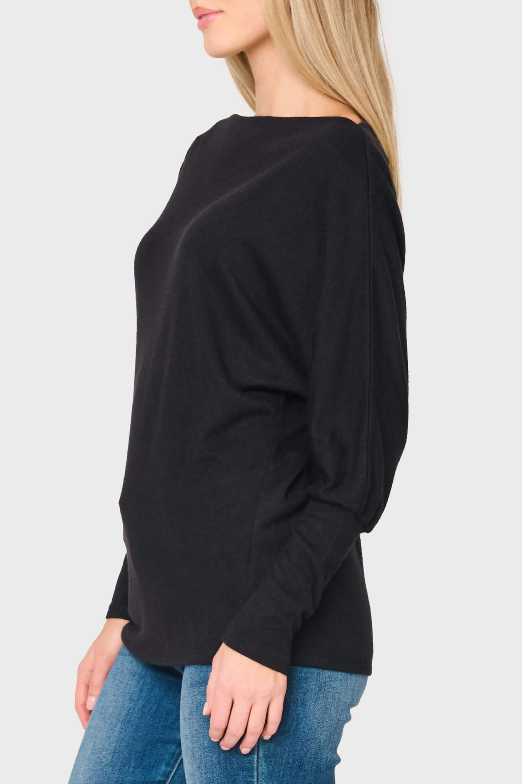 Slouchy Luxe Open Neck Sweater