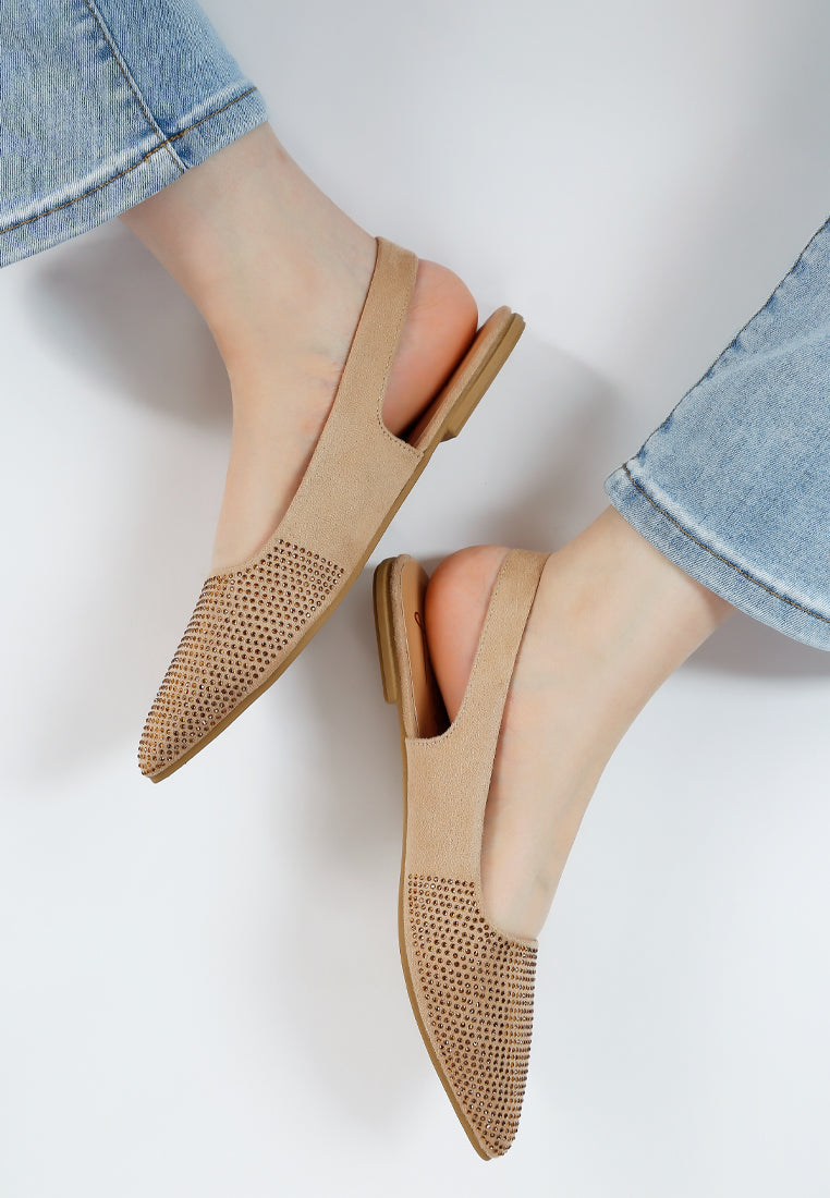 Jarisa Rhinestones Embellished Slingback