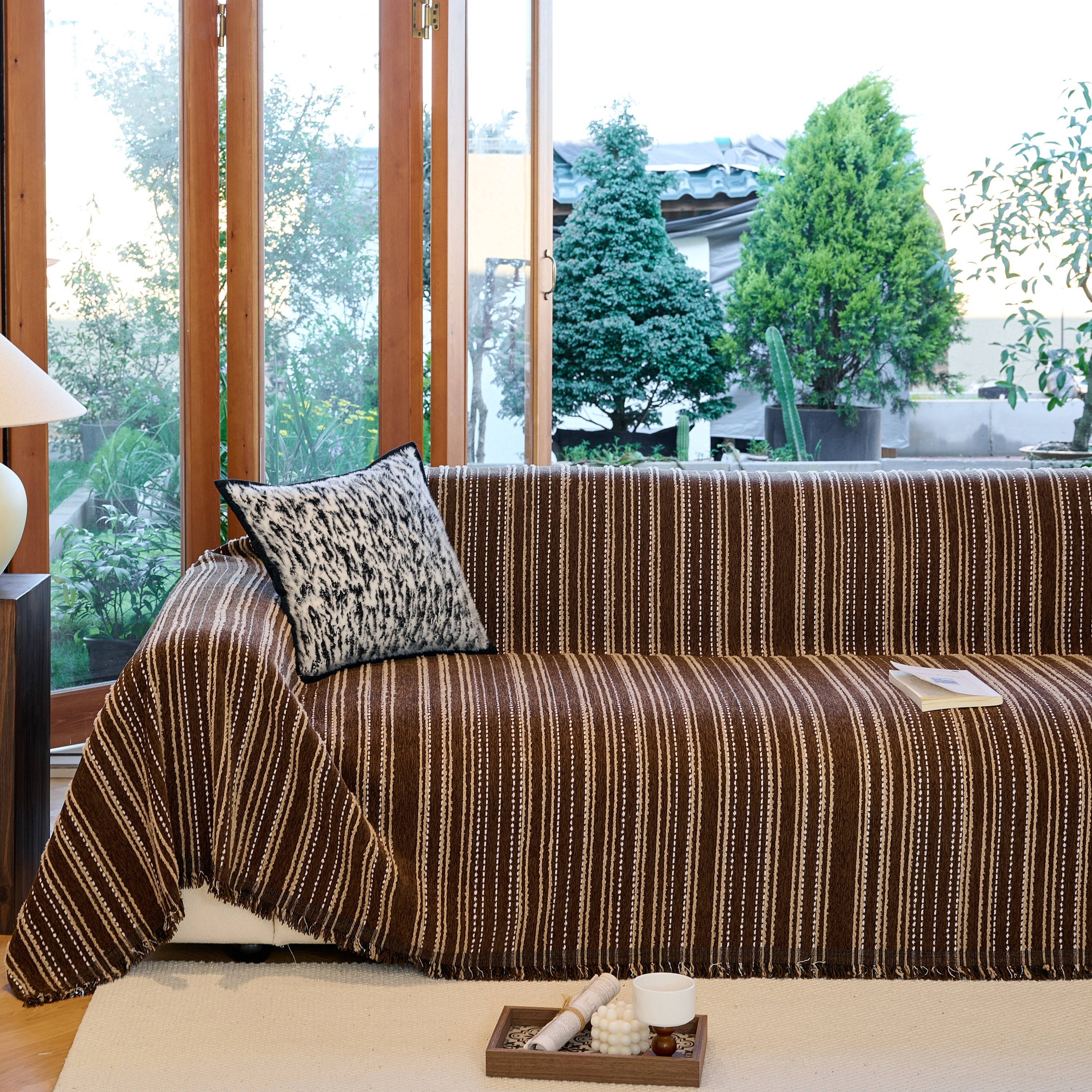 Vintage-inspired Striped Blankets For Couch Covers Luxury Couch Throw Cover With Timeless Elegance