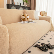 Stretch Plush Fitted Couch Slipcover Furniture Protector For 1/2/3/4/5 Cushion Couch